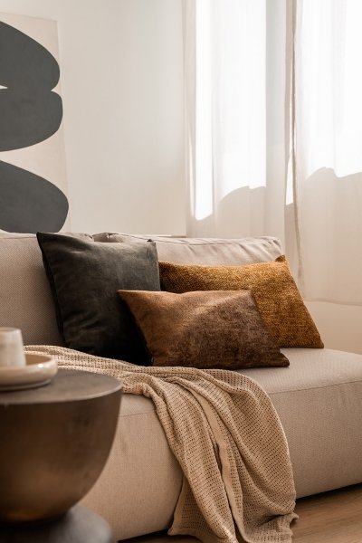 Coco + Stone + Glossy Decorative Pillow Set