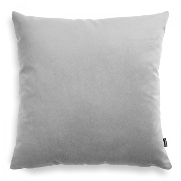 Pram Light Grey Velour Decorative Pillow 45x45 cm