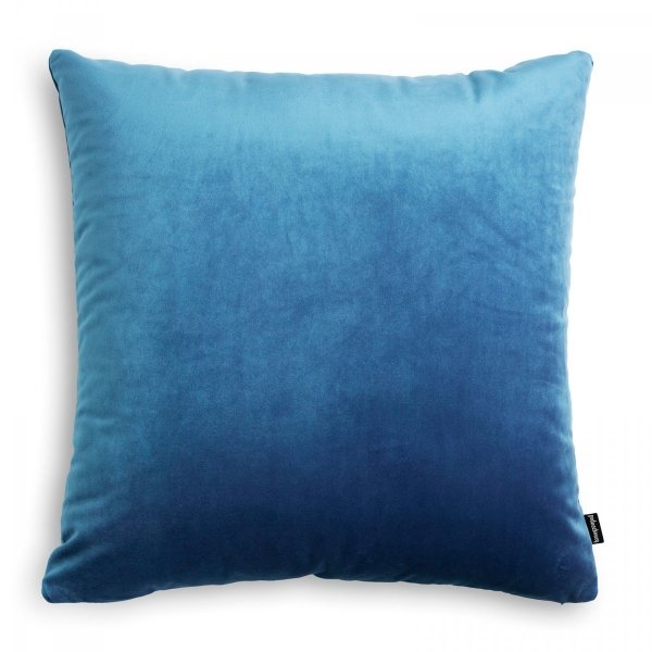 Velvet light blue decorative cushion 45x45