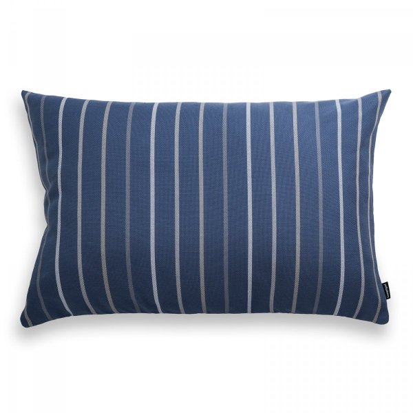 Navy Blue Striped Garden Cushion 60x40