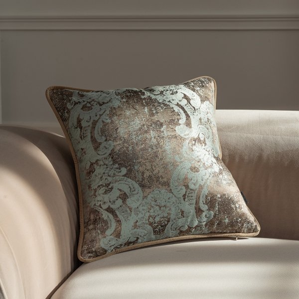 Mint-Beige Decorative Pillow Gold 40x40