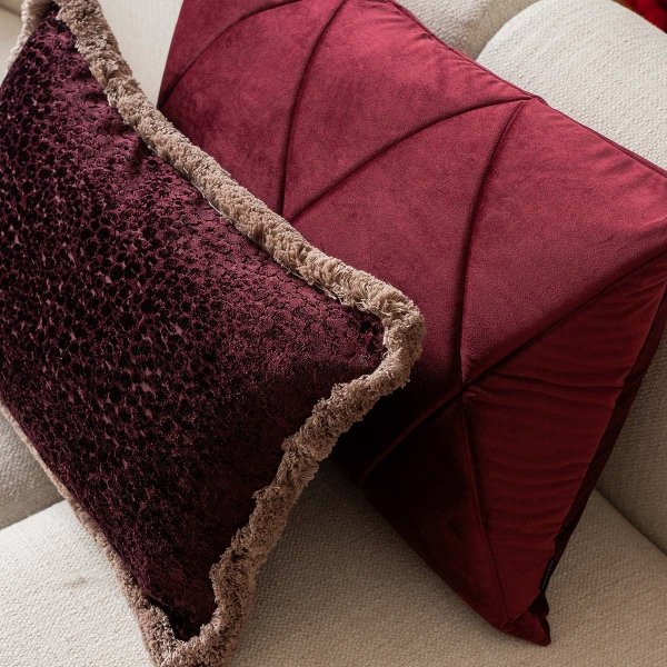 Burgundy Tisimi Decorative Pillow Set