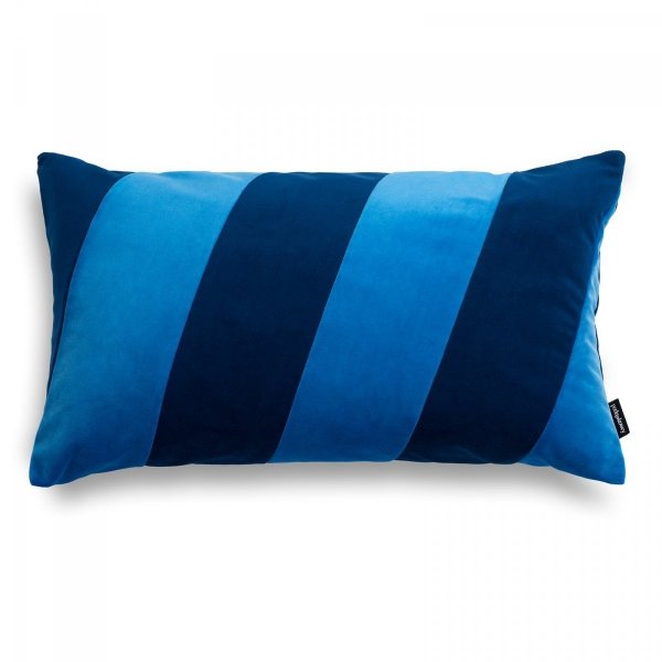 Granatowy zestaw poduszek Touch + Stripes