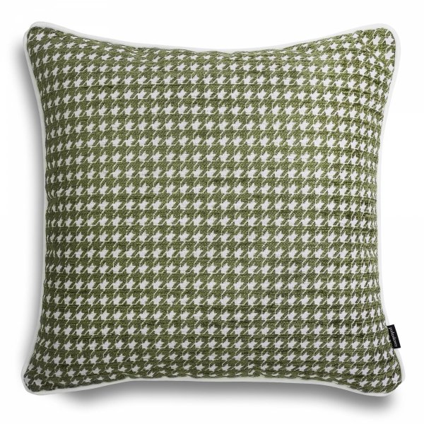 Sea green decorative pillow houndstooth 45x45