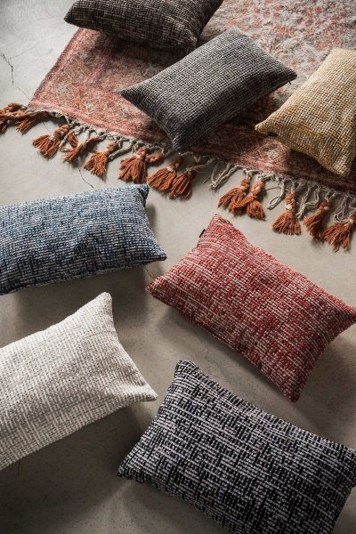 Teal Large Red Decorative Pillow 50x50