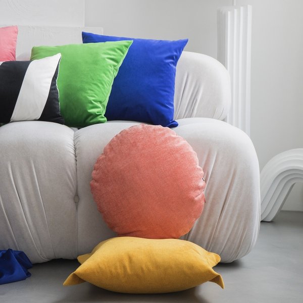 Velvet Blue Decorative Cushion 45x45