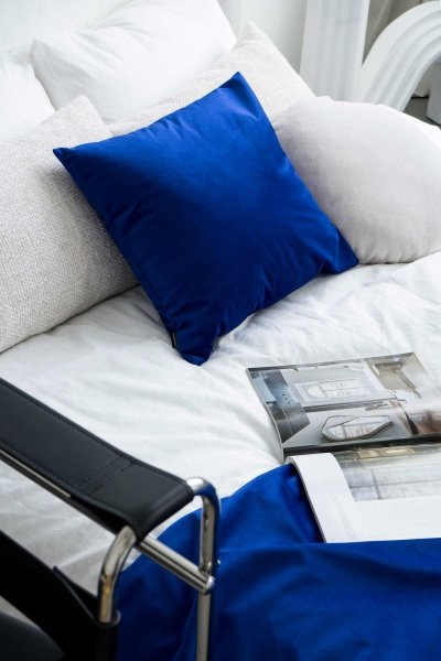 Blue-Green Decorative Pillow Set Velvet