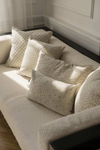 Biały zestaw poduszek dekoracyjnych Calm