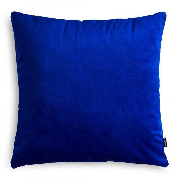 Velvet Niebieska poduszka dekoracyjna 45x45