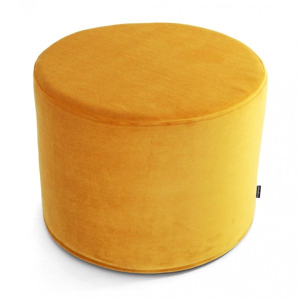 Miodowa pufa welurowa 45x35