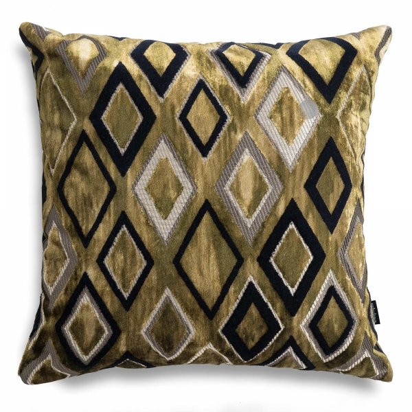 Złota poduszka dekoracyjna 45x45 Diamond 