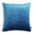Velvet light blue decorative cushion 45x45
