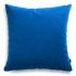 Pram Cobalt Blue Velour Decorative Pillow 45x45 cm