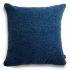 Cozy large navy decorative boucle pillow 50x50