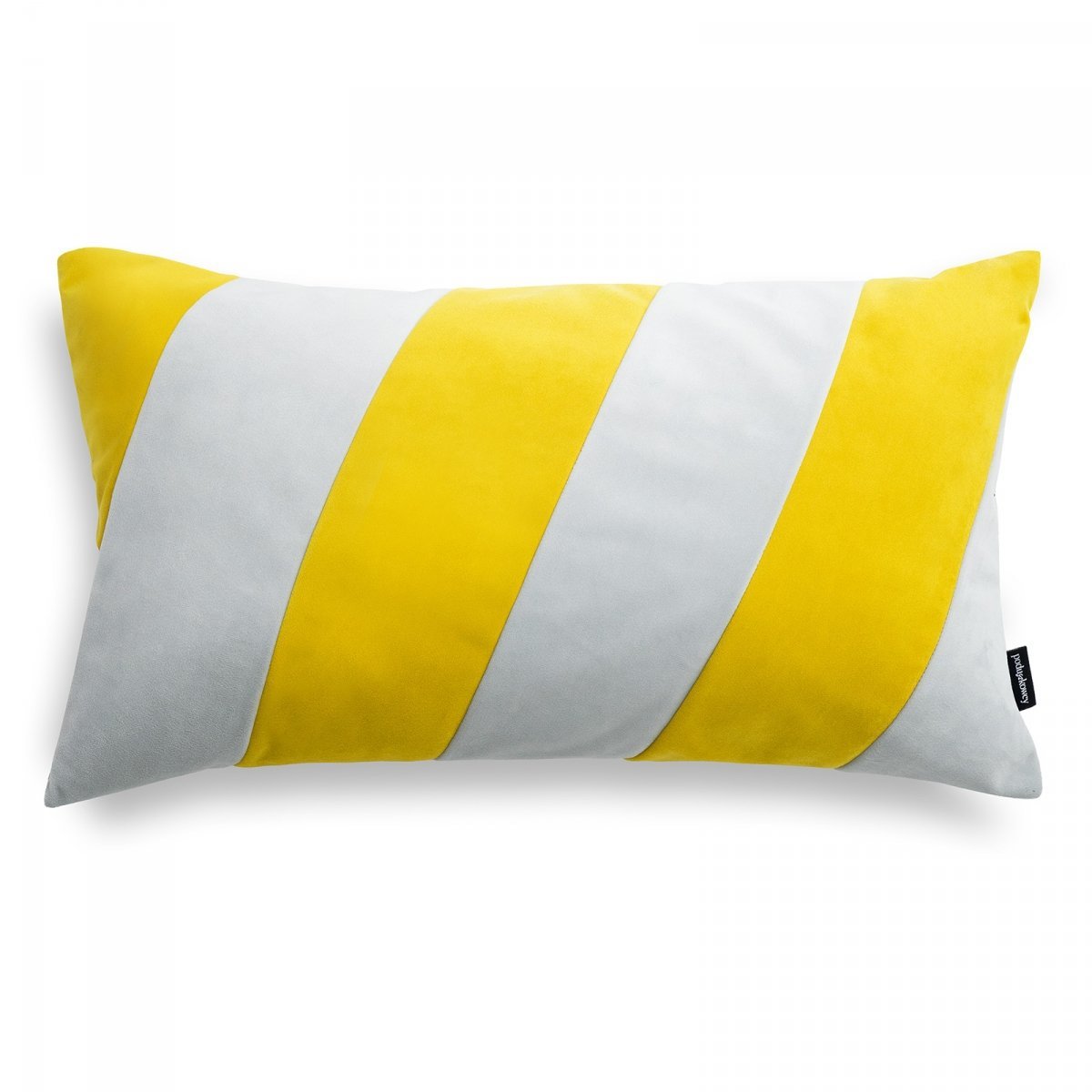 Stripes Šedo-Žlutý Dekorační Polštář 50x30