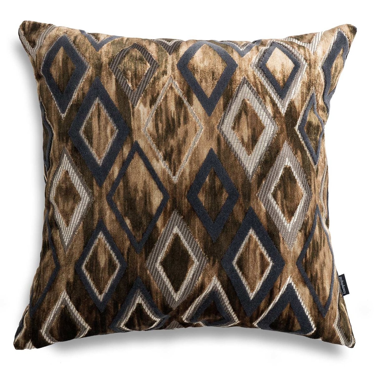 Braunes Dekokissen 45x45 Diamond