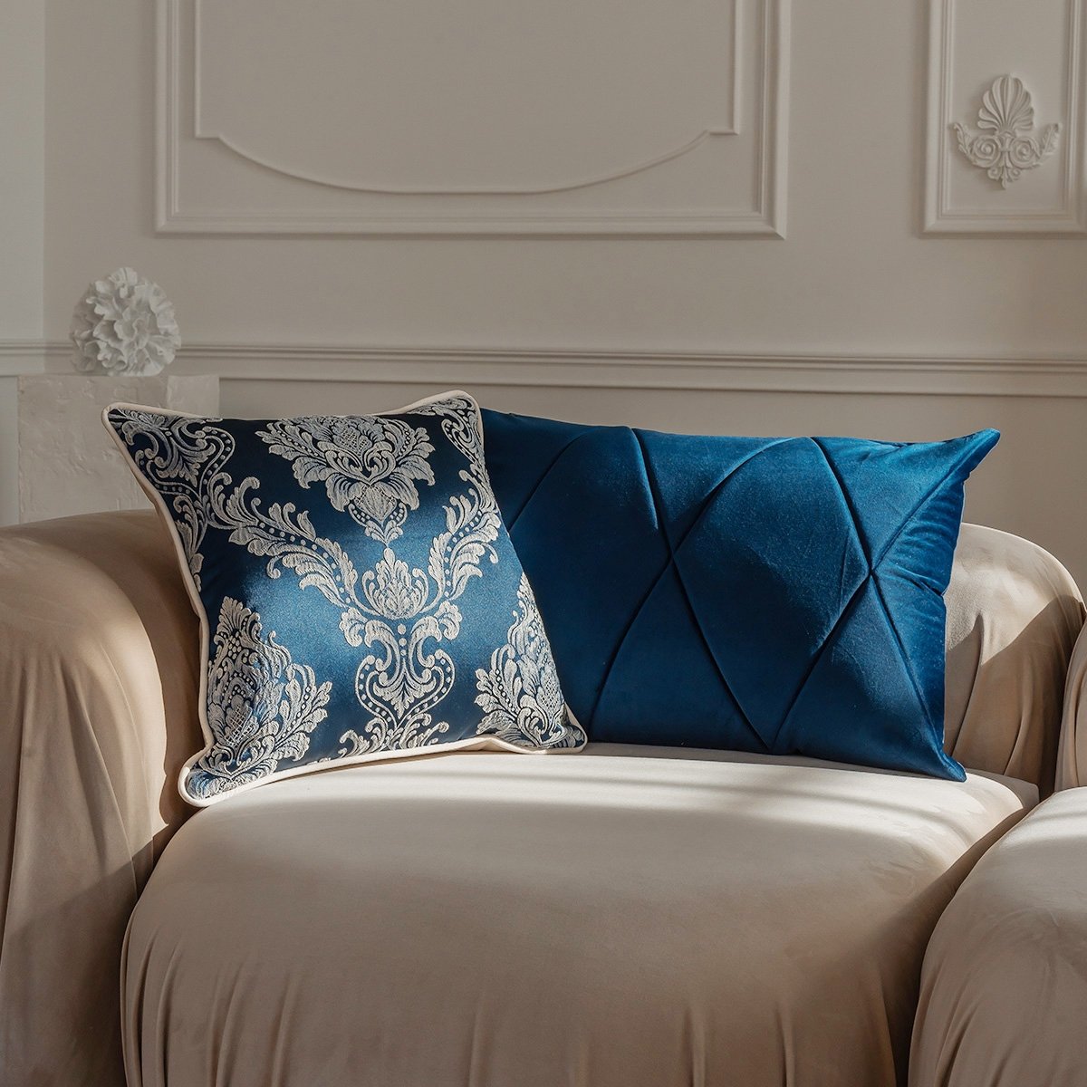 Honey-Graphite Pillow Set Coco+Bergen+Stone