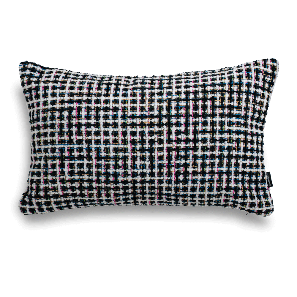 Teli Black-Gray Decorative Pillow 50x30