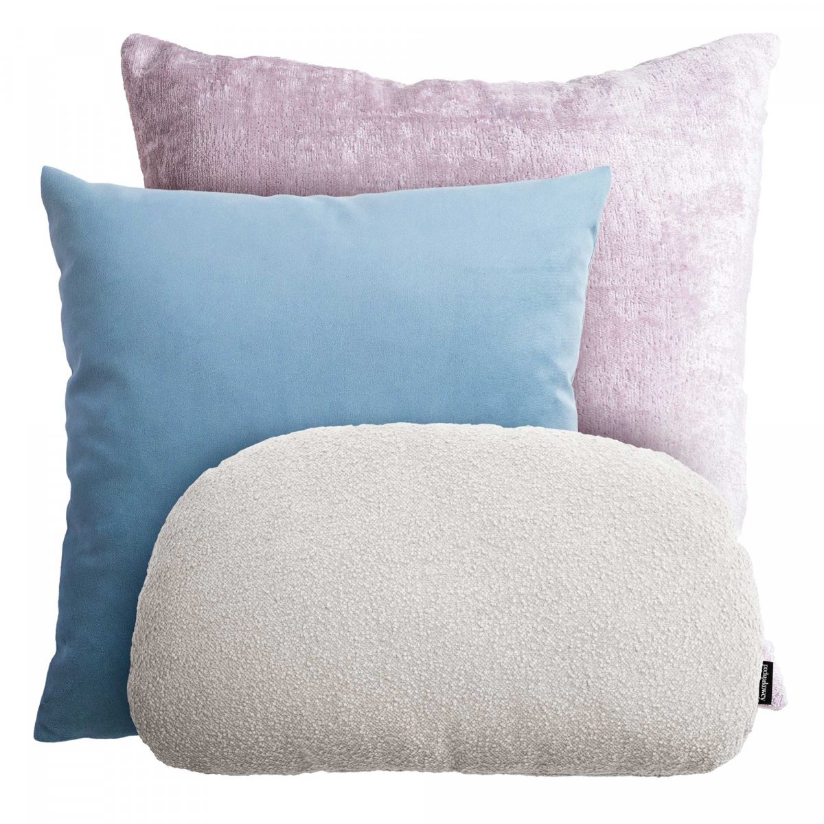 Pink and Blue Decorative Cushion Set Bergen