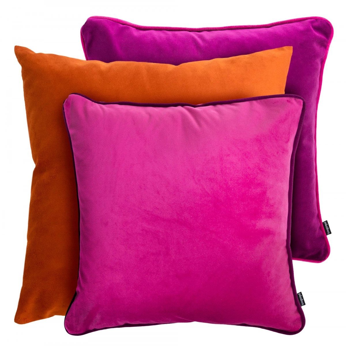 Różowy zestaw poduszek dekoracyjnych Duo + Pram