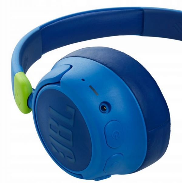 JBL JR 460NC BEZPRZEWODOWE SŁUCHAWKI DLA DZIECI NIEBIESKIE