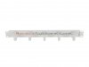 Lanberg organizator poziomy kabli 19 1U - z 5 metalowymi uszami, szary