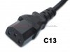 Kabel zasilający komputerowy z uziemieniem C13/C14 - przedłużacz 5m