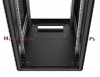 MIRSAN Szafa RACK 19 stojąca GTN 18U 600/800 drzwi blacha/szkło, czarna