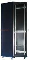 TOTEN Szafa RACK 19 stojąca G7 42U 600x800mm, drzwi blacha/szkło, czarna