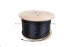 SecurityNET kabel U/UTP kat.5e, drut, PVC/PE zewnętrzny żelowany, czarny
