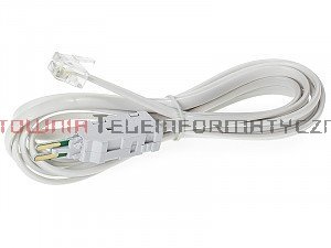 Kabel pomiarowy do złącz telefonicznych typu LSA/KRONE 4P, wtyk RJ11 (do łączówki rozłacznej)