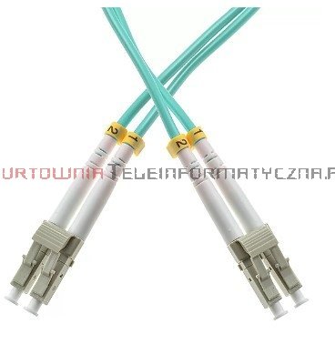 Patch cord światłowodowy LC/UPC-LC/UPC MM OM3 50/125, duplex, 15m