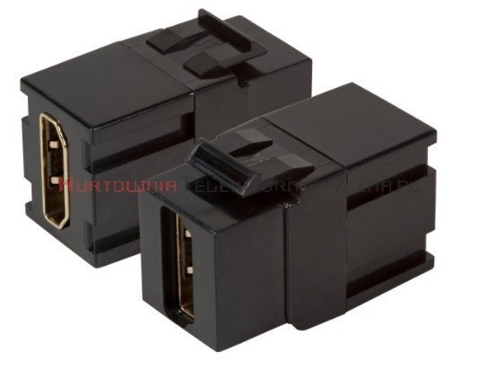 Moduł keystone HDMI (przelotowy), czarny