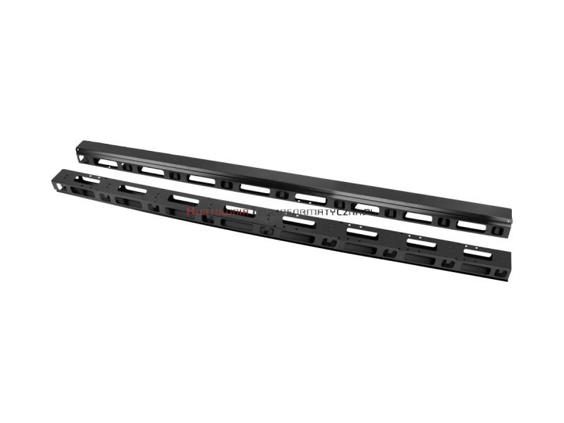 Lanberg organizator pionowy kabli do szaf 42U, czarny