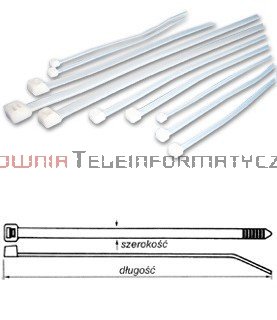 Opaska kablowa 3,6x300 (100szt)