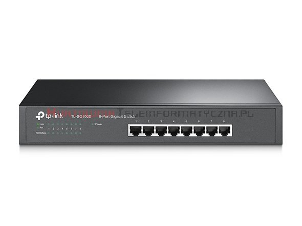 TP-LINK SG1008 Switch 8-port Gigabit Ethernet, desktop, RACK 19&quot;