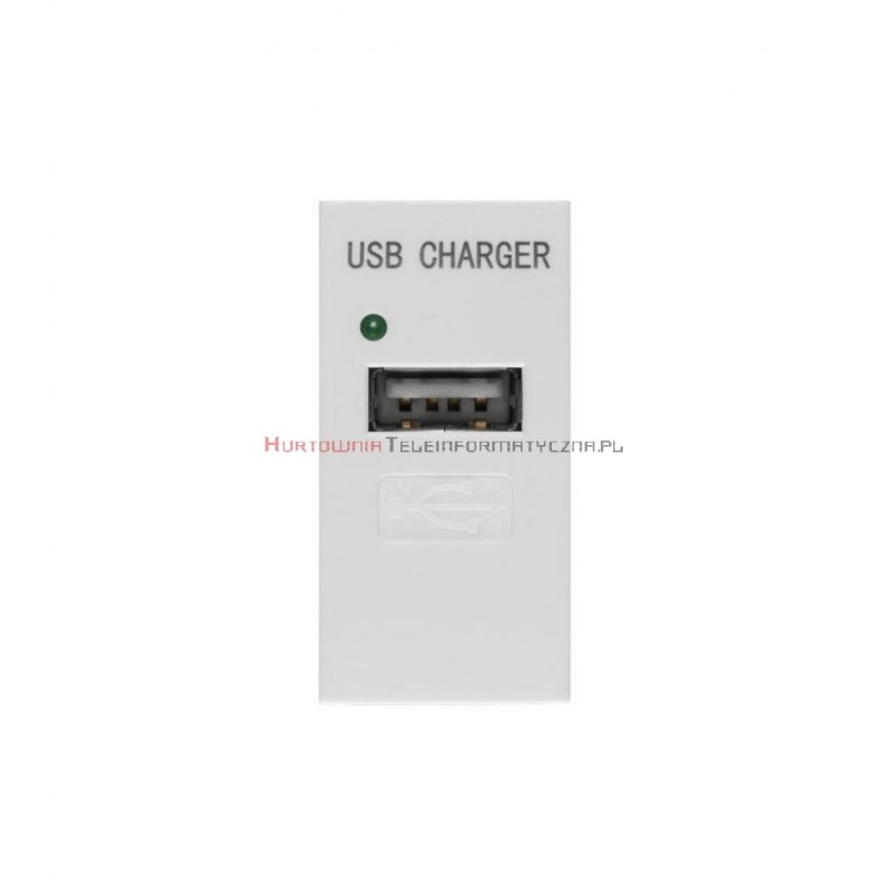 Moduł USB Ładowarka 5V/1A MOSAIC 22.5x45 biały