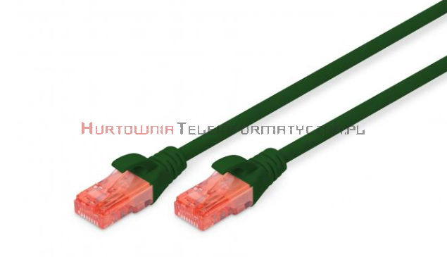 UTP Patch cord 0,25 m. Kat.6, LSOH, zielony