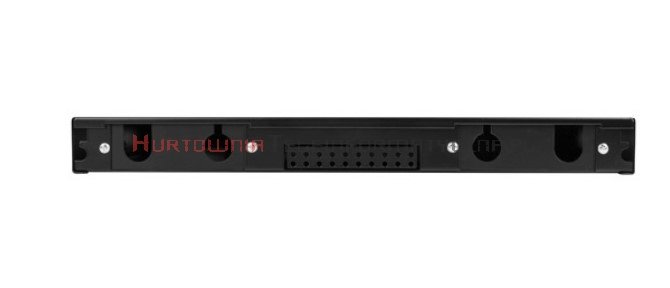 Lanberg Panel / Przełącznica światłowodowa 1U 19&quot; 12xSC Simplex, wysuwana, czarna