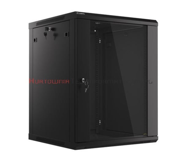 Lanberg Szafa RACK 19" wisząca 22U, 450, otwory montażowe na nogi, szara