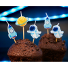 Świeczki urodzinowe na tort KOSMOS rakieta planeta 5szt