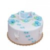 Cukrowa dekoracja na tort STÓPKI chrzest baby shower BIAŁE 10szt