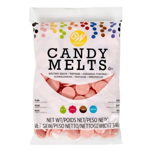 Czekoladowe pastylki Candy Melts RÓŻOWE 340g - Wilton