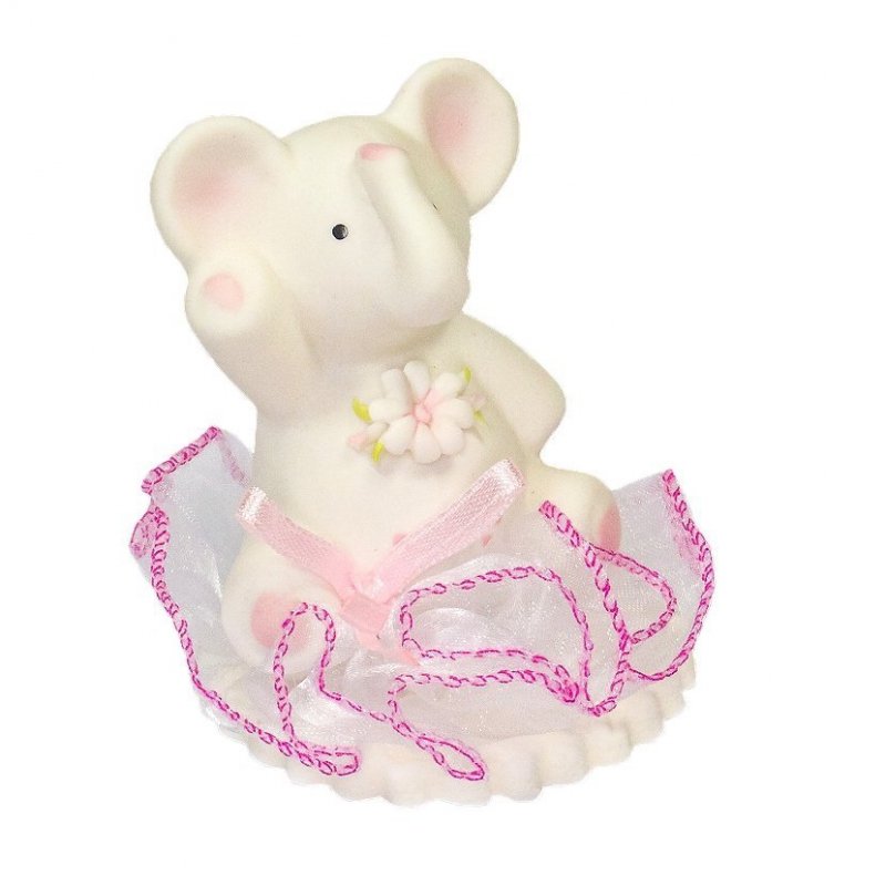 Słonik z kwiatkiem na tiulu