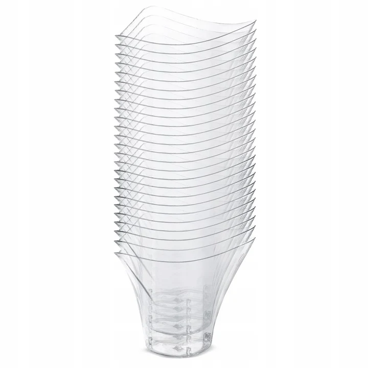 Pucharki do Deserów Monoporcji 100ml 2x25szt Pojemniki Plastikowe Wielorazowe