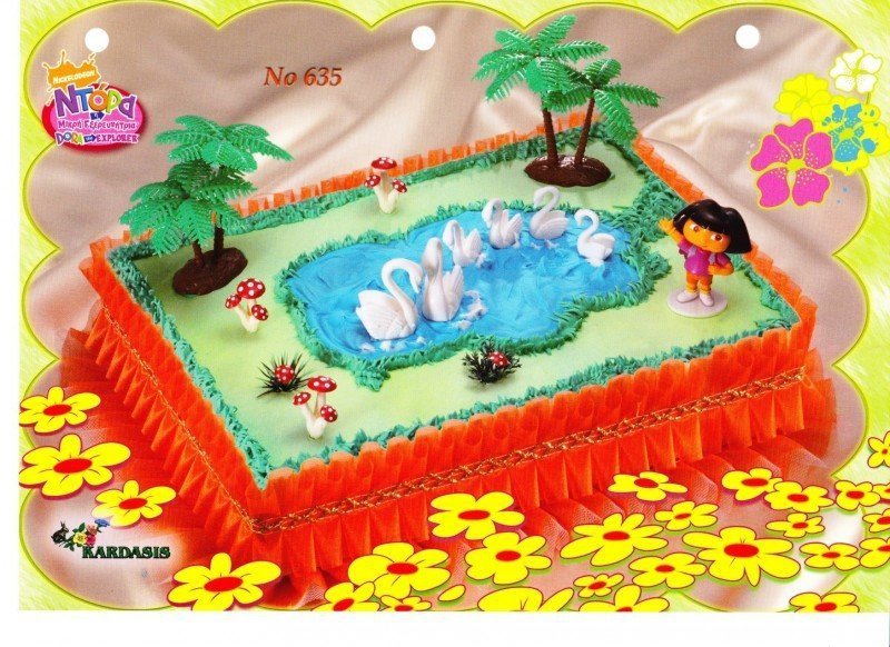 Kardasis - zestaw do dekoracji tortu Dora