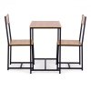 Zestaw komplet mebli stolik 2 krzesła metal MDF ModernHome