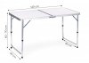 Stolik turystyczny stół składany kemping biały blat 120x60 cm MultiGarden