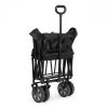 Wózek transportowy składany duży wózek ogrodowy plażowy czarny 47x105 cm MultiGarden