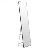 Duże lustro stojące 159 cm aluminium czarna rama  ModernHome